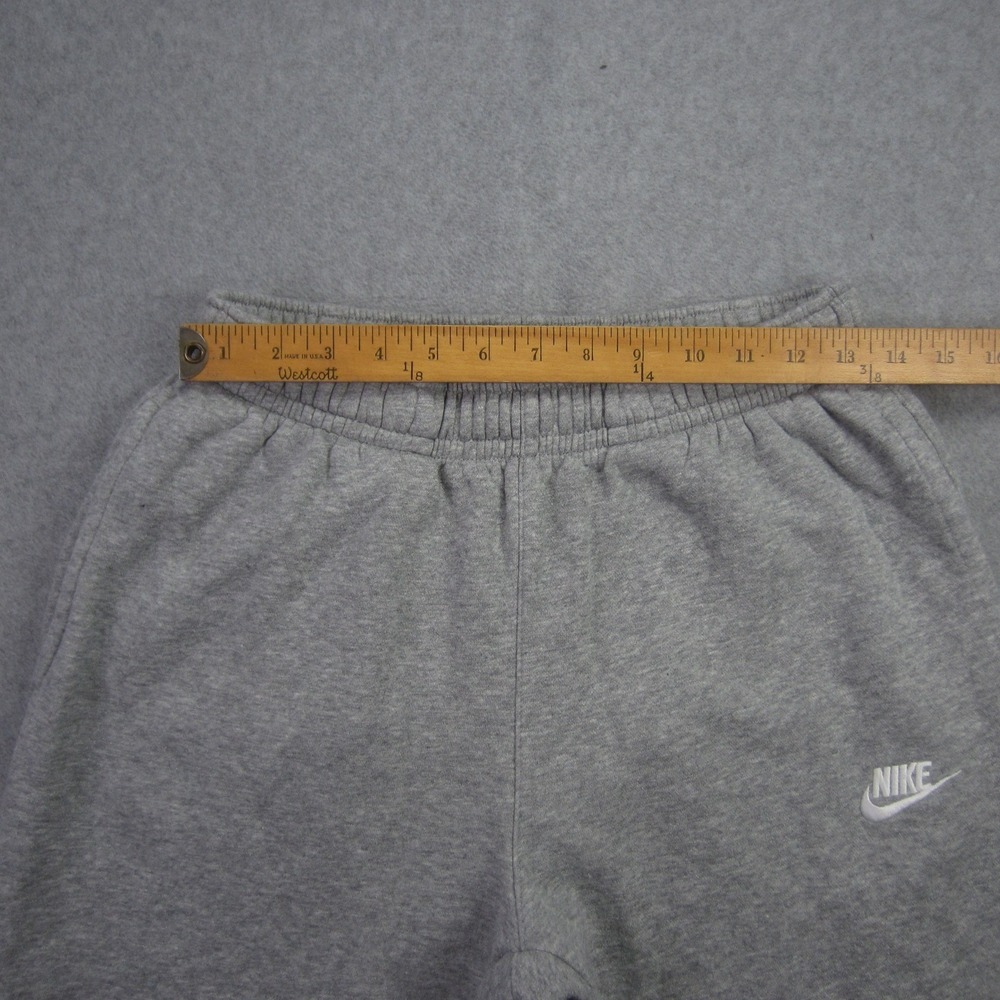 Nike Jogger Mens Small Gray Sweatpants Fleece Cuffed Cotton Blend - Picture 6 of 12